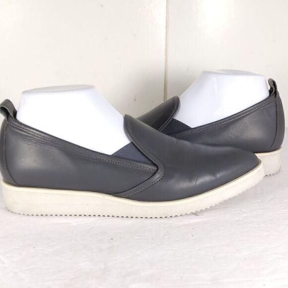 Everlane Women's The Street US 9 Dark Gray Leather Slip On Loafer Shoes Italy - Picture 9 of 15